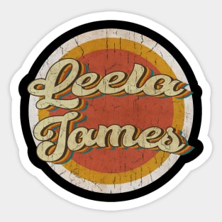 circle vintage Leela James Sticker